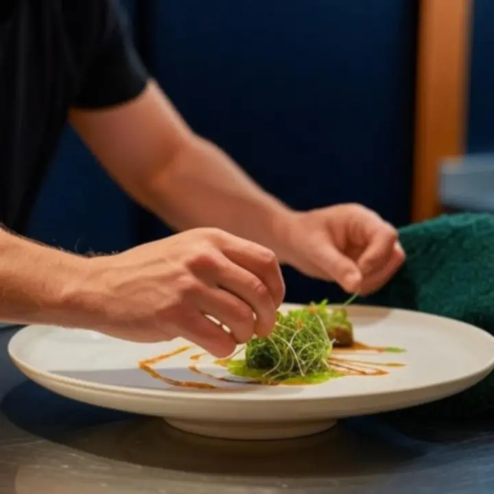 Artystyczne nakrycie szefa kuchni