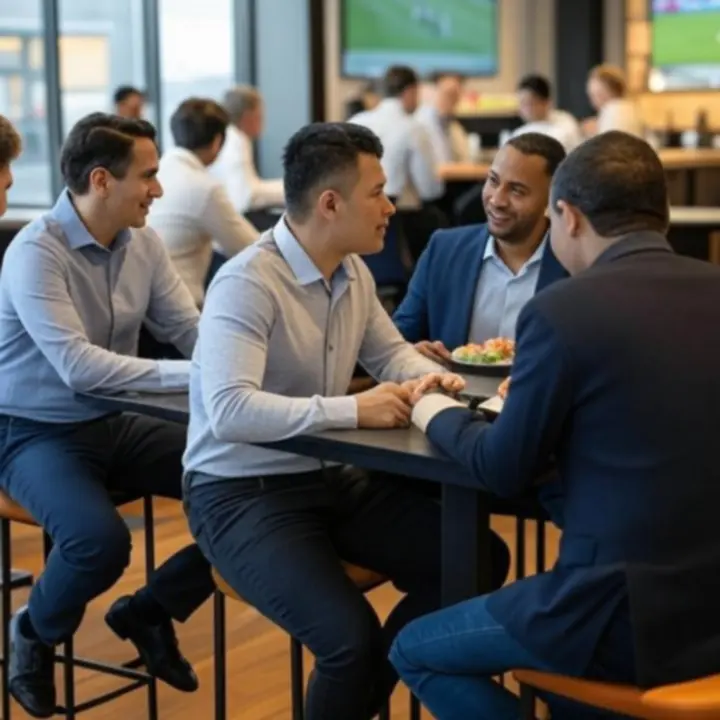 Wydarzenie korporacyjne podczas transmisji sportowej