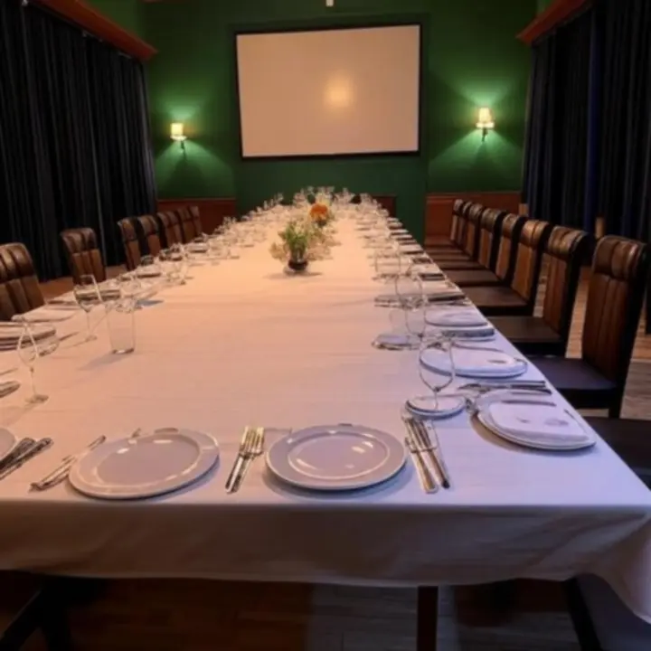 Elegancka przestrzeń eventowa z możliwością projekcji i komfortowymi siedzeniami