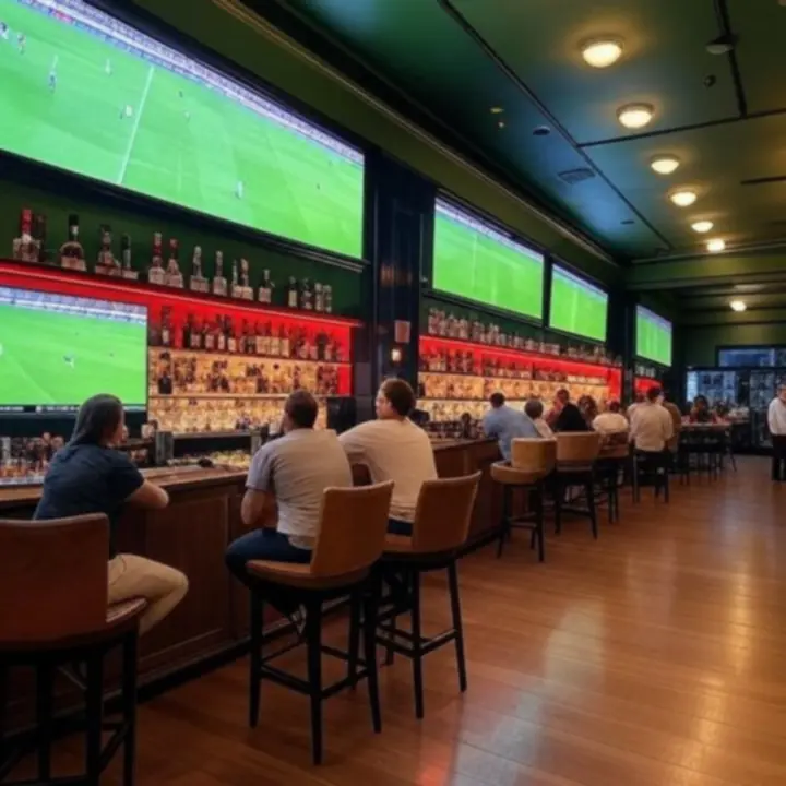 PLCityClub sports viewing venue with multiple screens displaying live tournaments