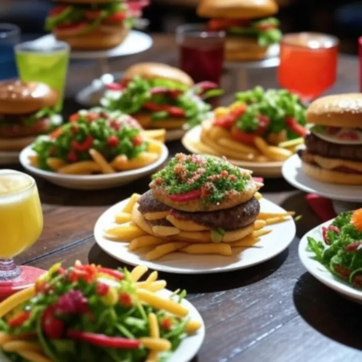 Artystycznie podane dania kuchni klubowej